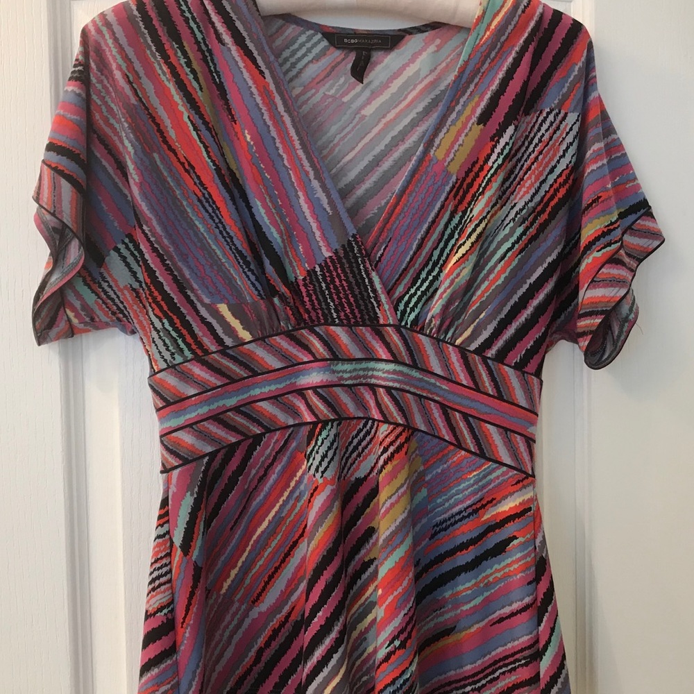 BCBG MAXAZRIA Multi-Colored Blouse